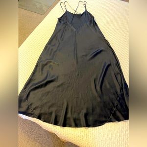 Vintage Morgan Taylor L silk nightgown, sexy strappy back!